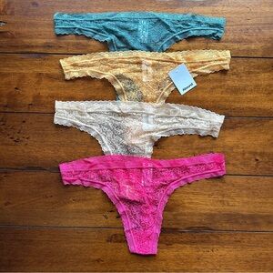 Abound Bundle 4 Nordstrom Stretchy Lace Thongs XL